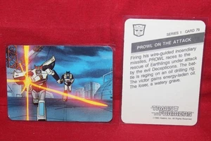 1985 Hasbro Transformers Karte #79 Prowl on the Attack - Bild 1 von 2