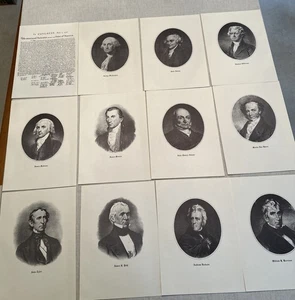 Retratos de los Presidentes de los Estados Unidos Elegante Portafolio de 36 Impresiones - Imagen 1 de 17