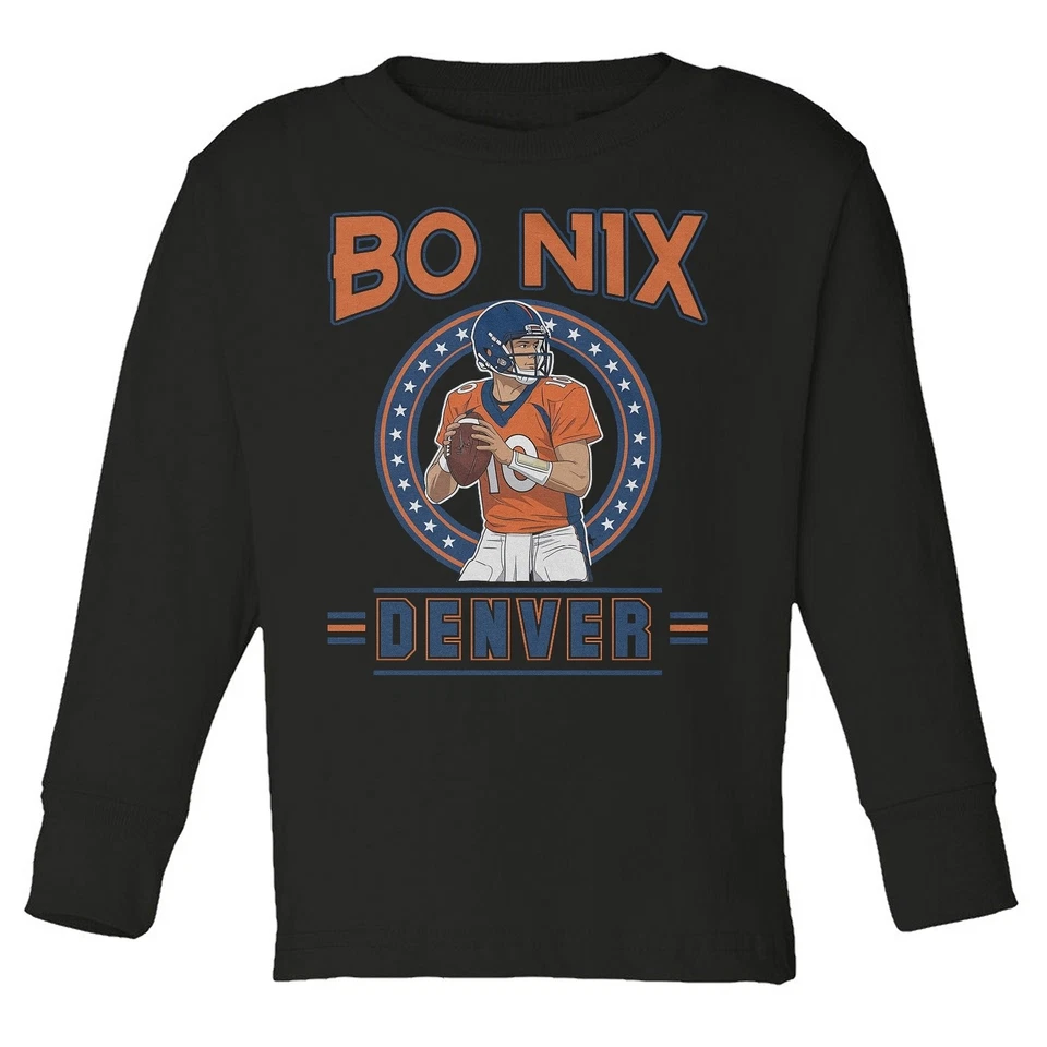 Gráfico inspirado en Bo - Camiseta manga larga homenaje a los fanáticos de los deportes de Denver para niños pequeños Foto 1 de 1