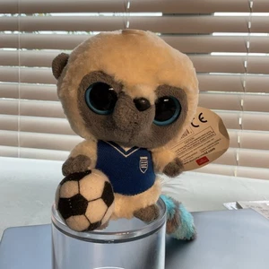 "Jersey de fútbol blanco ojos azules YooHoo & Friends Bush en peligro de extinción para bebé #8 6""" - Imagen 1 de 11