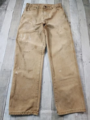 Dickies Distressed Stained Duck Canvas Carpenter Pants Men's 30x31 - Image 1 of 4