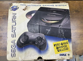 Sega Saturn System Console in Retail Box + 2 Controllers AV & Power Cables