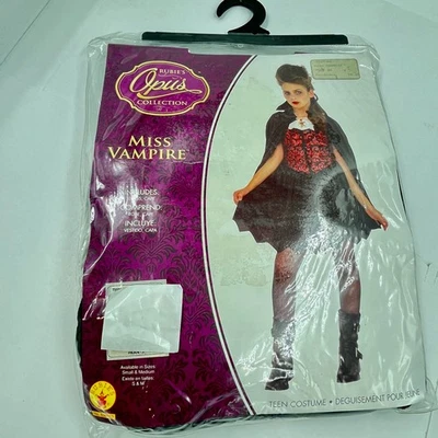 Rubie's Miss Vampire 2 Piece Halloween Costume Teen Medium 2-6 - NEW - Image 1 of 4