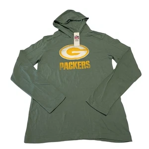 Herren Green Bay Packers Hoodie grün gelb kombinieren Training Logo S NFL Rodgers - Bild 1 von 7
