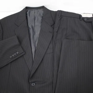 Brioni Suit Mens 44R 38x30 Senato Striped Wool Two Piece Brown Made in Italy - Picture 1 of 22