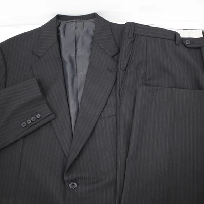 Brioni Suit Mens 44R 38x30 Senato Striped Wool Two Piece Brown Made in Italy - Image 1 of 4
