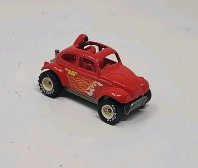 VINTAGE HOT WHEELS 1983 RED VW BAJA BLAZIN BUG W/ WHITE HUB REAL RIDERS Read 📚  - Image 1 of 4
