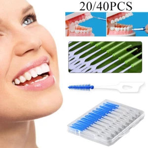 Brosses Interdentaires Pour Soins Bucco-Dentaires 20/40 Pièces Fil Dentaire ~ - Photo 1/20