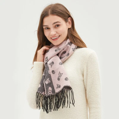 Ohsunny Mujer Leopardo Mantón Térmico Bufanda Acogedora Suave Envoltura Rectángulo Bufandas Rosa Foto 1 de 4