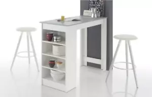 Bartisch Stehtisch Küchentisch Bistrotisch Hochtisch Bartresen MOJITO Weiß Beton - Bild 1 von 3