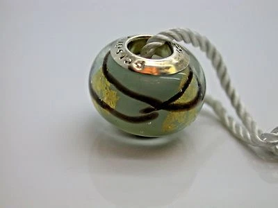  PLATA ESTERLINA .925 PERSONA EUROPEA POLVO AZUL CON ETIQUETAS NUEVAS NEGRAS Y DORADAS  Foto 1 de 3