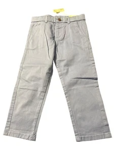 Mayoral Boys Light Gray Cotton Chino Pants Size 24M With Button & Pocket BWT - Picture 1 of 3