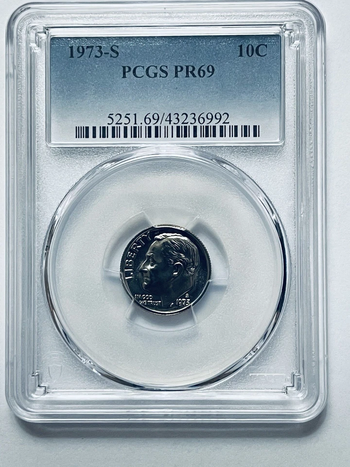 1973-S Roosevelt Dime PCGS PR69 - Image 1 of 4