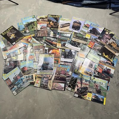 Railfan & Railroad Magazine Vintage 49 Issues Lot 70s 80s Collection History - Image 1 of 4