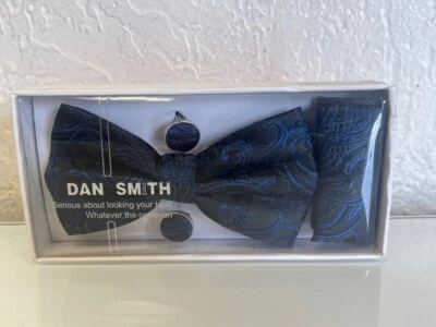 Juego de pajaritas Dan Smith para hombre - azul/negro Foto 1 de 3