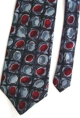 Corbata de cuello Town Craft para hombre de polietileno novedad gris 4" x 58" Foto 1 de 2