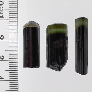 Turmalina Elbaita bicolor verde tapa cristales especímenes paquete StakNala 47,7 quilates - Imagen 1 de 7