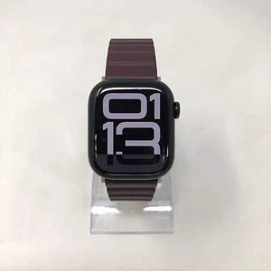 Unlocked Apple Watch Series 10 42MM Black Aluminum Deep Plum Band MWX63LW/A - Picture 1 of 9