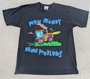 Mow Money Mow Problems T-Shirt by b2SS Gino Made in USA sz L - Picture 1 of 7