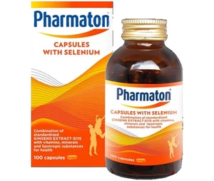 PHARMATON with Ginseng and Selenium 100 Capsules Energy Booster ORIGINAL - Picture 1 of 3