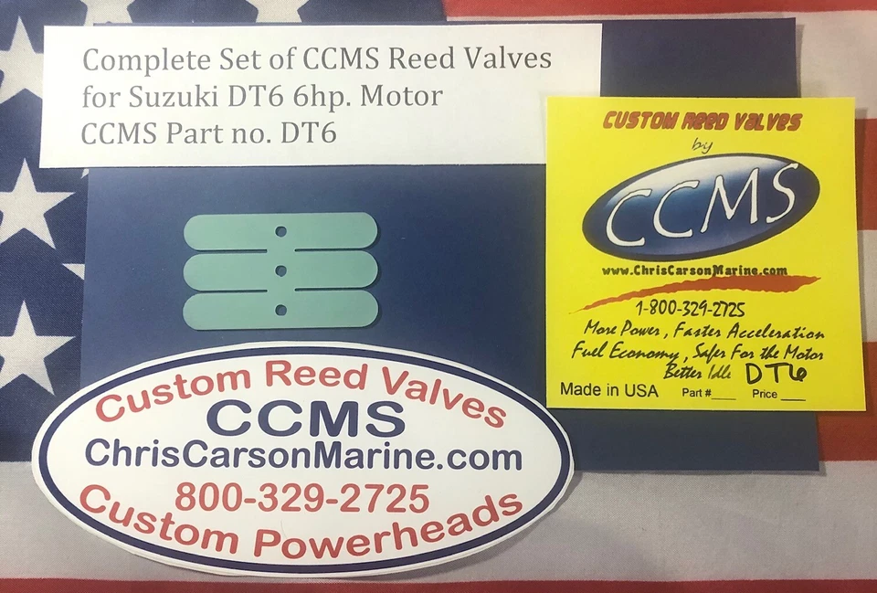 CCMS Composite DT6 6hp Suzuki Outboard Reed Valves Part no.DT6 - Image 1 of 1