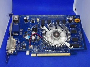 GIGABYTE GeFORCE 8500 GT 256MB DDR2 PCI-E GRAPHICS CARD DVI VGA S-Video #GK4246 - Picture 1 of 4