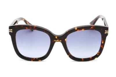 Nuevas gafas de sol Marc Jacobs MJ 1012S 0086 Havana marco de plástico lentes azules Foto 1 de 4