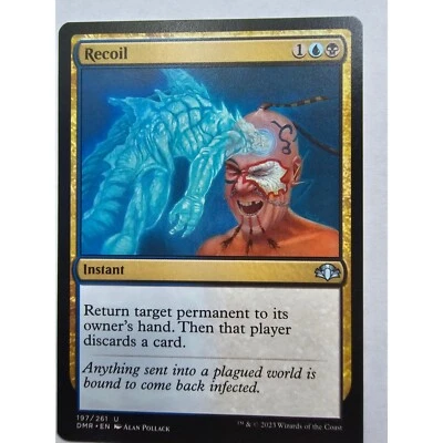 MTG Magic The Gathering "Recoil" Instant Card 197/261 DMR Blue Black Dominaria R - Image 1 of 2