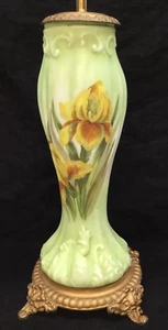 Händel Lampenfuß früh bemalt europäische Rohling Öllampe teils antik Öllampe - Bild 1 von 10