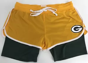 Green Bay Packers Shorts NFL Teens Apparel Girls Large 11/13 2-Ply - Picture 1 of 8