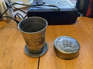 Copa plegable vintage para ciclista de metal 1897 - Imagen 1 de 6