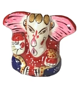Lord Ganesha Ganesh Ganpati Siddhi Vinayak (Kan Ganesh) Hecho a Mano Pintado a Mano - Imagen 1 de 2