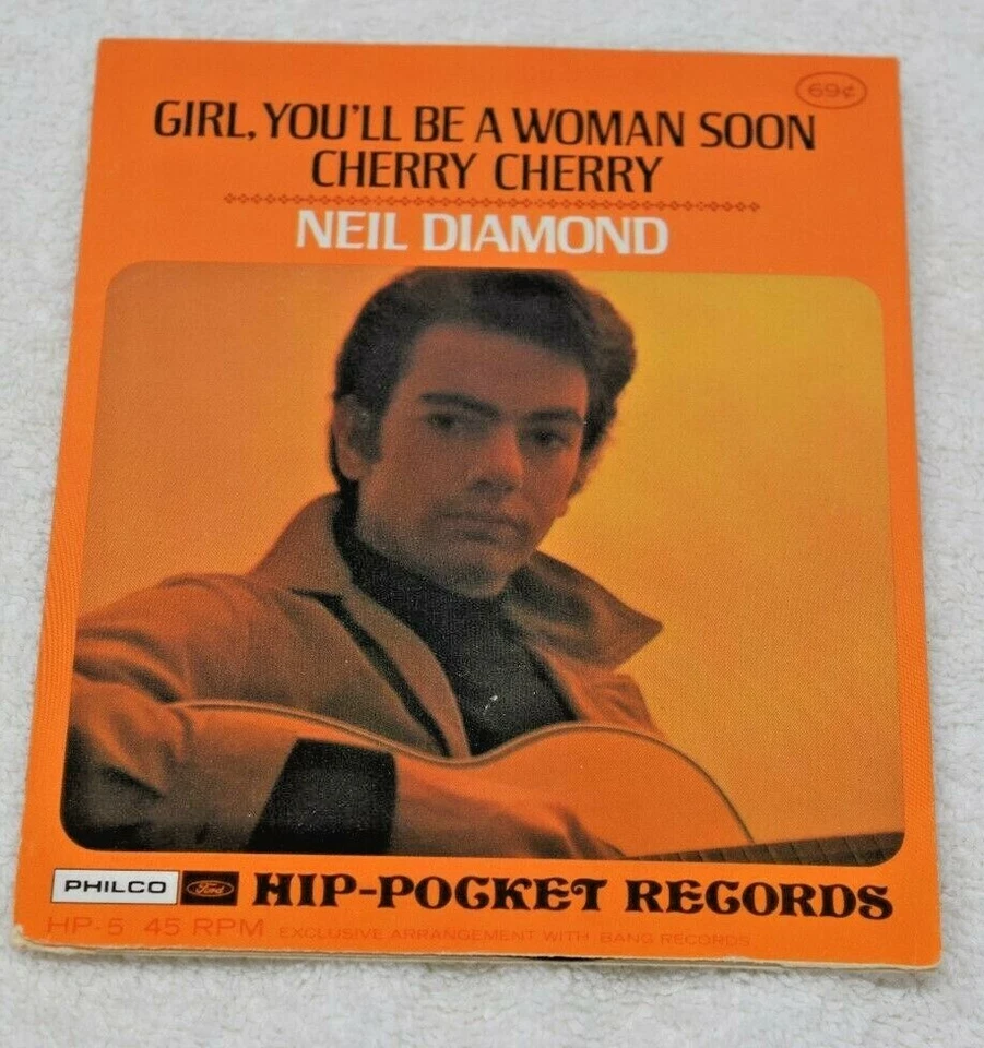Neil Diamond-Girl, You'll Be A Woman Soon/Cherry, Hip Pocket, HP5, Flexi, NM - Image 1 of 4