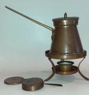 Christian Wagner Esslingen türkische Kaffee KANNE Stövchen Kupfer Rechaud Sing. - Bild 1 von 4