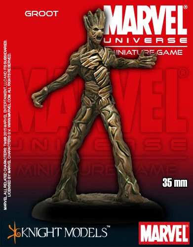 Knight Models Marvel Mini 35mm Groot Factory Sealed New in Case Out of Print  - Image 1 of 3
