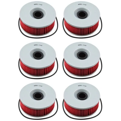 6X Oil Filters for Yamaha VMX1200 Venture Royale XVZ1300 XVZ1200 XJ1100 XS1100  - Image 1 of 4