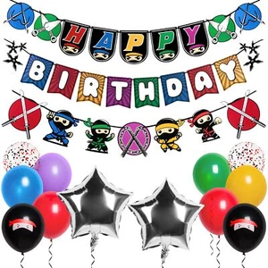 Pirese Ninja Birthday Party Decorations Ninja Birthday Decorations Ninja Part... - Picture 1 of 7