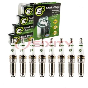 8 pc E3 Spark Plugs for 2014-2021 GMC Sierra 1500 5.3L 6.2L V8 Ignition Wire xl - Picture 1 of 5