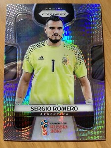 SERGIO ROMERO 2018 Prizm World Cup CARD #3 HYPER PRIZM