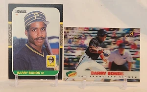Barry Bonds Lot (2 Cards) - 1987 Donruss #361 RC & 1997 Pinnacle Denny's #27 - Picture 1 of 20