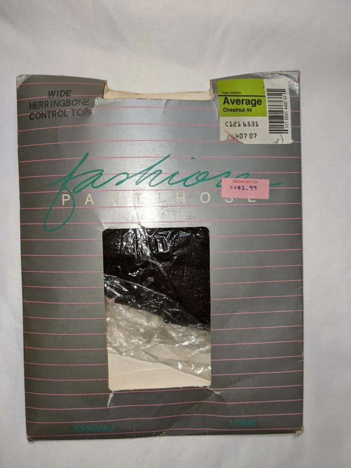 Pantimedias de colección JCPenney ancho control espiga superior promedio castaño Foto 1 de 4