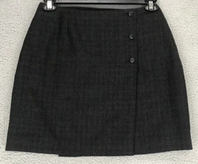 Saia lápis INC Petite Wrap tamanho 10P forrada carreira lã cinza - Imagem 1 de 4