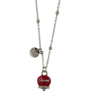 Collana 3541020 AmoCapri In Metallo Maglia A Pallini Con Campanella Rossa - Imagen 1 de 3
