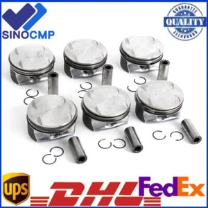 6x Piston & Ring Set 92.9mm For Mercedes-Benz CLK350 C350 E350 GLK350 M272 3.5L - Bild 1 von 2
