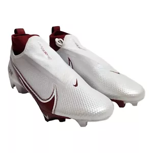 Nike Vapor Edge Pro 360 Football Cleats Men's Sz 9 White Cardinal Red CV6345-105 - Picture 1 of 11