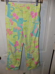 Lilly Pulitzer Everglades Club Swim tennis palm beach Pants Size 10 Girl's EUC  - Picture 1 of 3