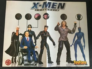 PÓSTER DE MAGO DE JUGUETES DE PELÍCULA X-MEN 13X10 CASI NUEVO MARVEL COMICS - 2000 - Imagen 1 de 2