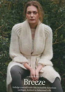 BREEZE Long Cardigan - Knitting Pattern - LISA RICHARDSON / ROWAN ISLAND BLEN DK - Picture 1 of 8
