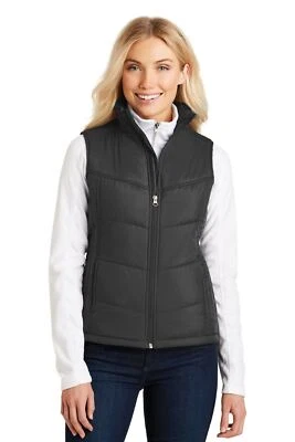 Port Authority Womesn Full Zip Puffy Vest Jacket L709 - Image 1 of 3