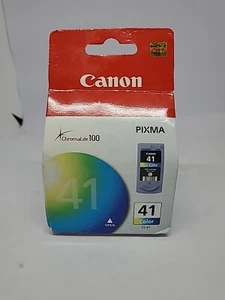 Genuine Canon CL-41 Color Combination Ink Cartridge ChromaLife100 Pixma - New - Picture 1 of 5